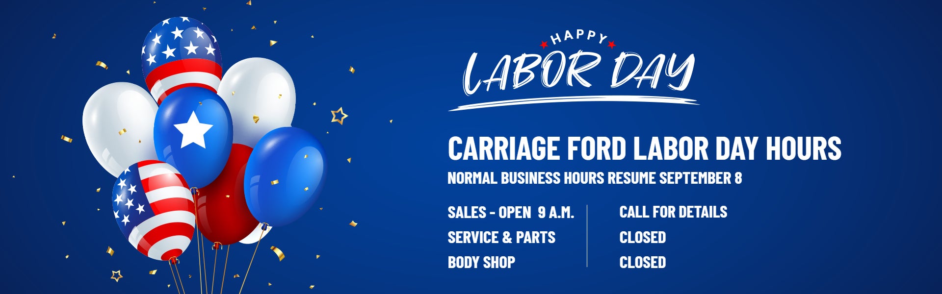 Closed for Labor Day